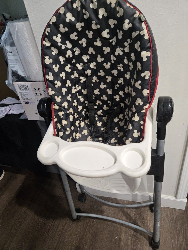 Mickey High Chair And Stroller