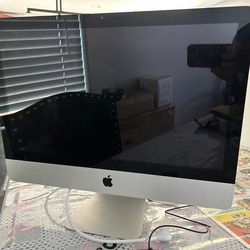 Apple  imac good conditions 21.5” needs keyboard   I bought storage units and found there asking $100 as is