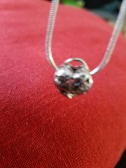 925 Sterling silver Hart pendant with necklace