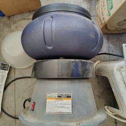 New Harbor freight vibratory bowl+abrasive material