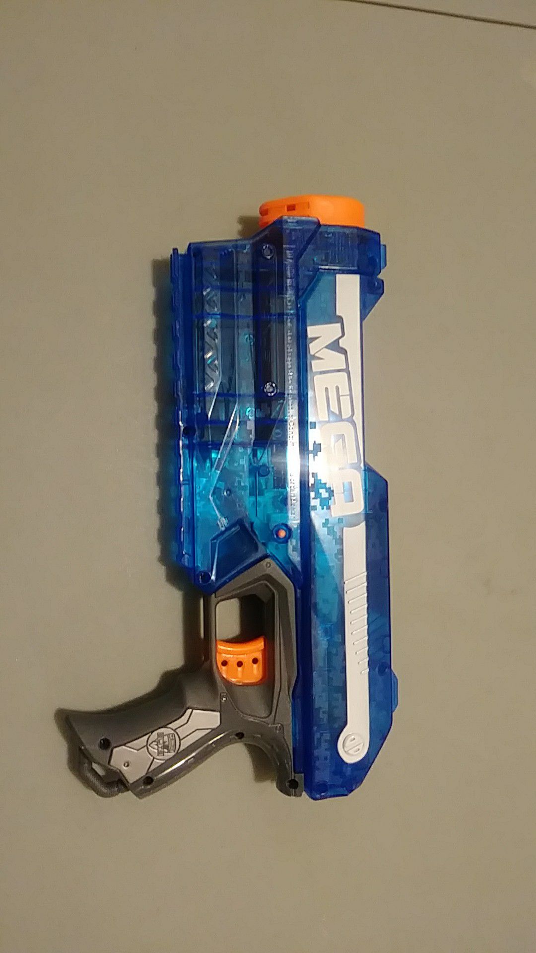 Nerf Mega Magnus toy dart gun.