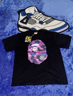 Bape shirt black and purple