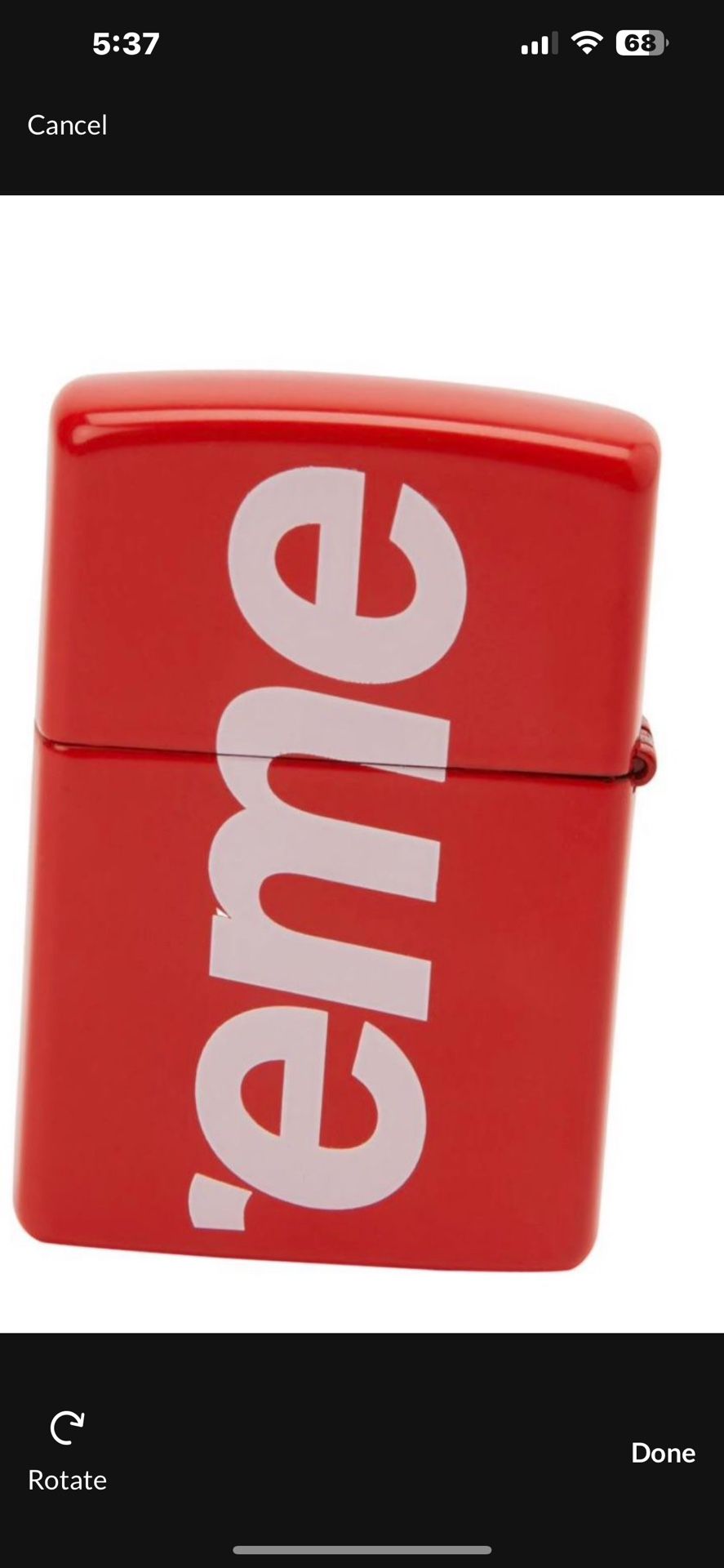 Supreme Zippo