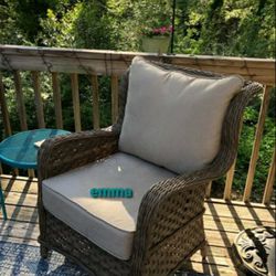 🌟🌟 BRAND NEW 💫 Clear Ridge Lounge Chair with Cushion (Set of 2)⚡