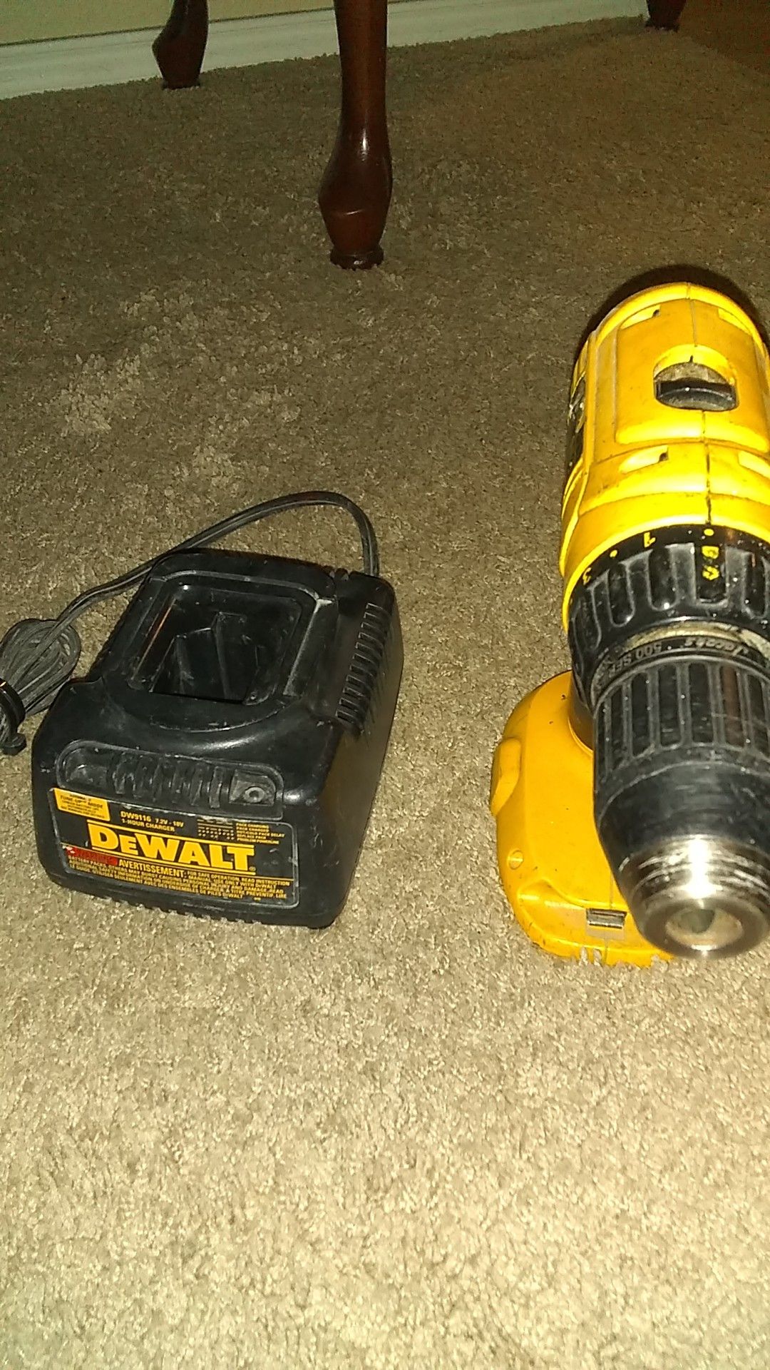 DEWALT drill and charger