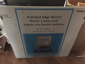 Polished edge mirror