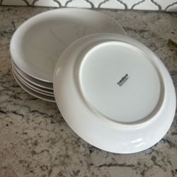 Set Of 6 Crate And Barrel 8.5” Plates