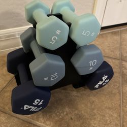 Weight Set With Stand