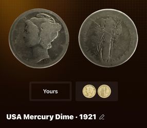 Mercury Dime Silver US Coin