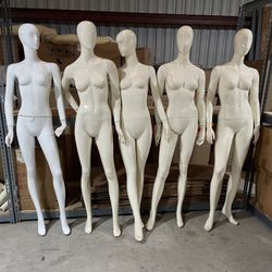 Fiberglass Standing Female Mannequins