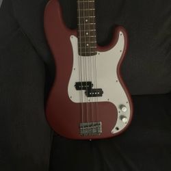 fender squier  red matte