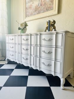 White provincial dresser