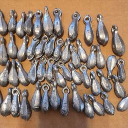 Lead Bank Sinker / Weight Lot - Various Sizes

