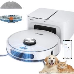 Robot Vacuum and Mop, 3-in-1 Robotic Vacuum Cleaner with 70-Day Self-Emptying Base