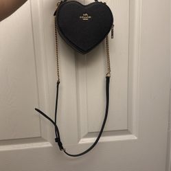 Black Heart Coach Purse 