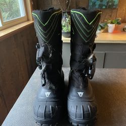 Snowmobile boots.