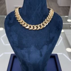 Chain Cubanlink 19 Mm By 2o Inch 10k Gold 