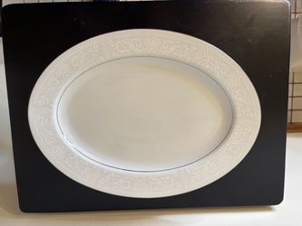 Large Oval White Porcelain Serving Platter
