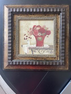 Framed Floral Picture