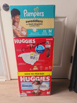 Newborn Diaper Bundle – Pampers & Huggies