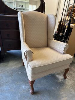 Queen Anne wing chair