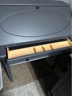 Utility desk modern gray