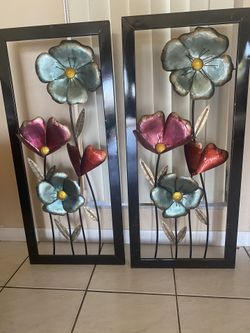 Flower, metal art, pictures, mirror, mermaid art