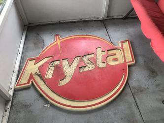 Krystal Burger Sign