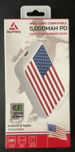 american flag fast charger bank