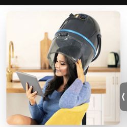 Professional Adjustable Hood Floor Stand Bonnet Hair Dryer, 1300 Watts, Black
