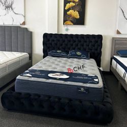 Queen  / Eastern King Size Bed Frame  - Mattress Sold Separately 