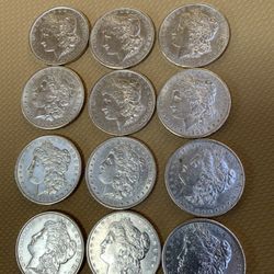 1900 P Morgan Silver Dollars 