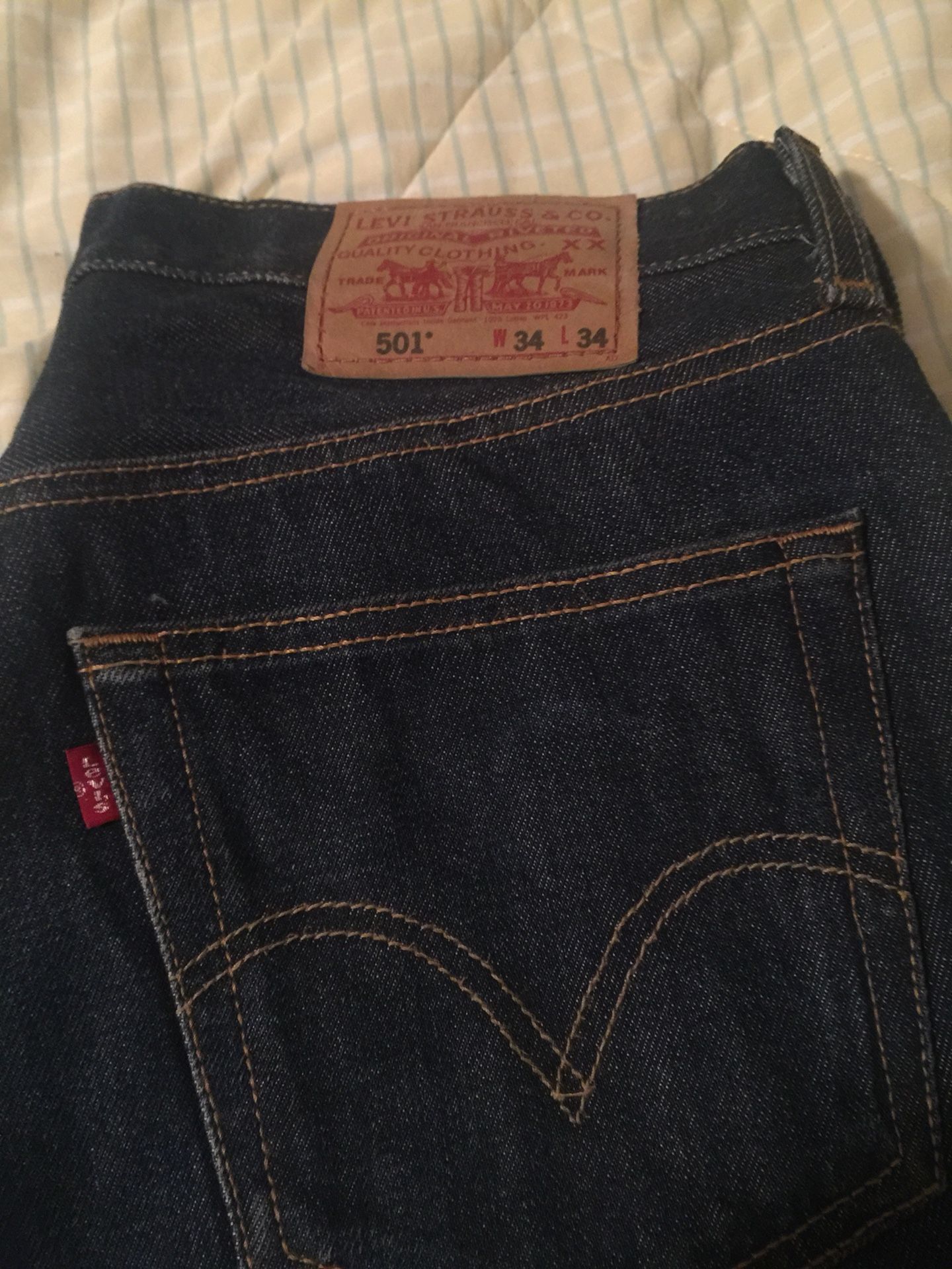 New Levi jeans size 34 x 34 straight cut