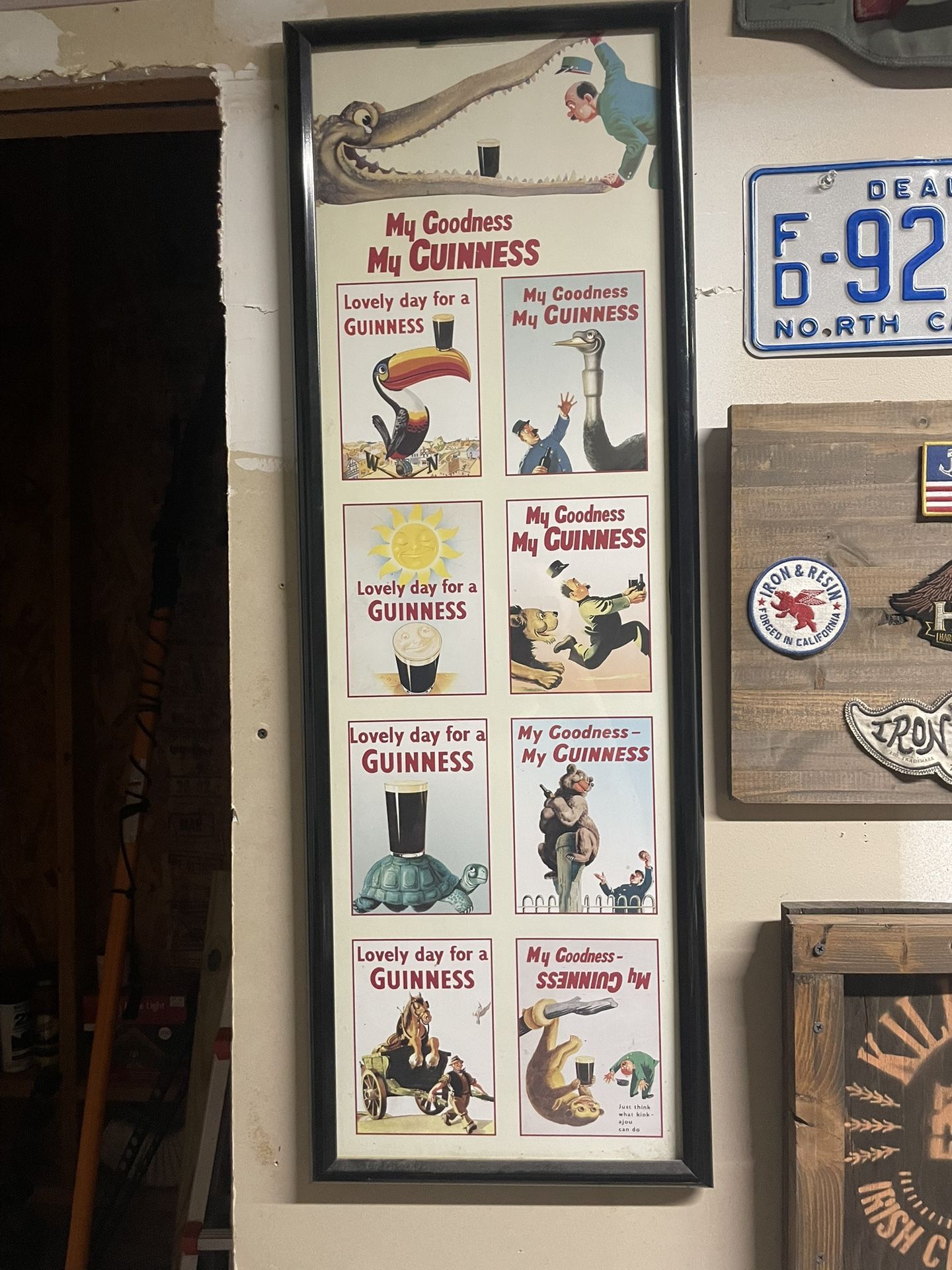 Set Of Two Framed Guinness Posters