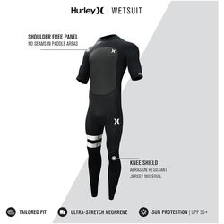Hurley Mens Wetsuit - Fusion 202 2/2MM Short Sleeve medium