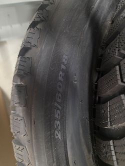 New snow tires on rims