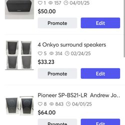 Speakers Onkyo. Pioneer. Definitive Technology. Bose