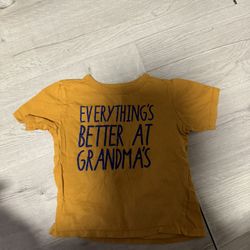 The Children’s Place Baby And Toddler Boys Grandma Graphic Tee - Tigers Eye, 4T