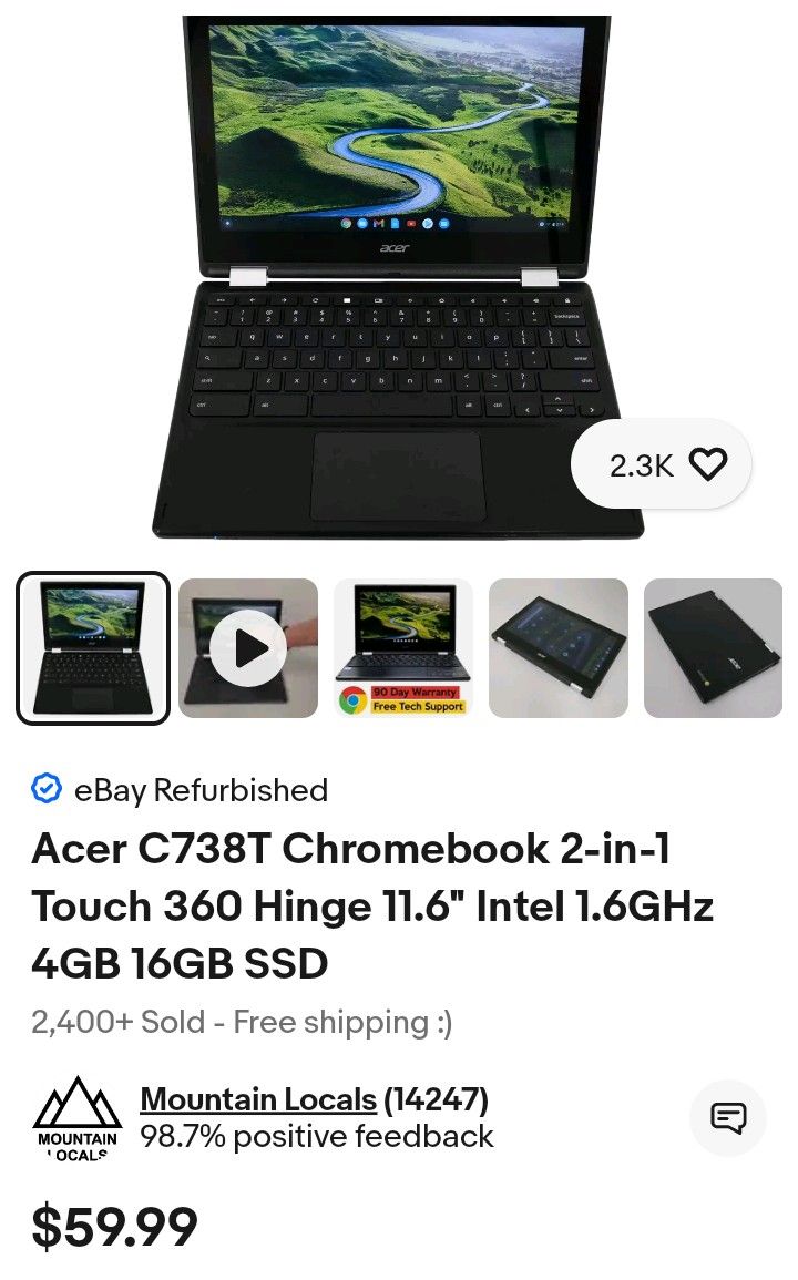 Acer Laptop Tablet
