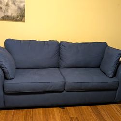 Navy Blue Pull Out Couch/Sleeper Sofa Like New