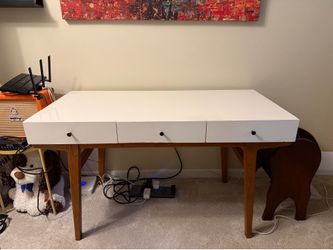 West Elm Modern Pecan Desk
