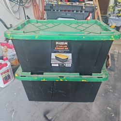 2 - 27 gallon storage bins 30x20x14 in chandler