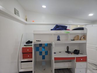 Loft Bed with Desk and Storage