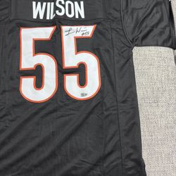 Logan Wilson Signed Autograph Custom Jersey - Metabilia Coa - Cincinnati Bengals