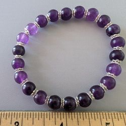 8mm Amethyst Bracelet