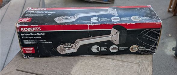Roberts deluxe knee kicker carpenter tool + carpet knife