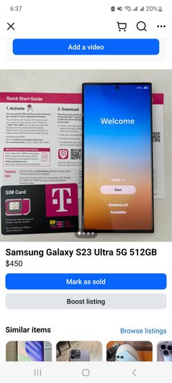 2 CELL PHONES SAMSUNG S23 ULTRA 512GB NEW MOTOROLA EDGE 256GB