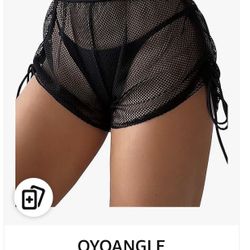 *NEW* Black  FISHNET SHORTS