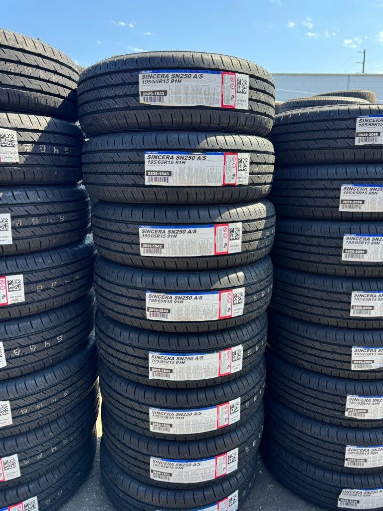 195/65/15 Falken sn250 new set of tire - set de llantas nuevas