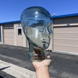 Antique Glass Head Decor